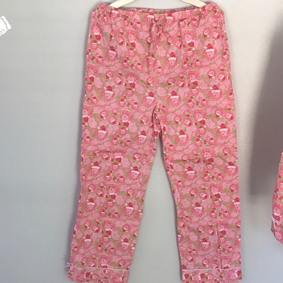 Rare Lilly Pulitzer Santa Paws Lion PJs Collectors - Picture 2 of 11